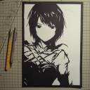 バイオメガのカーダルさんDE切り絵