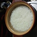 節電のため、土鍋でご飯。