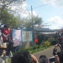 湯乃鷺駅除幕式