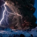チリの火山噴火