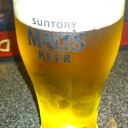 ビールで