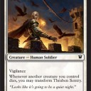 【ISD】Thraben Sentry【白の変身クリーチャー】