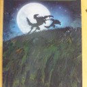 拡張アート：昇る満月