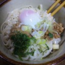 最近ハマっているぶっかけうどんを作ってみた