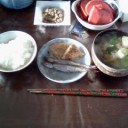 祖父母の朝食。