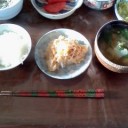 祖父母の朝食。
