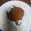 ホワイトソースミートスパゲッティー
