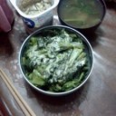朝からのらぼう菜。