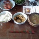 祖父母の朝食。