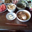 祖父母の朝食。