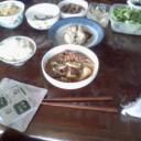 祖父母の朝食。