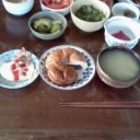 祖父母の朝食。