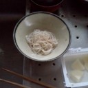 おじいさんの素麺作成中。