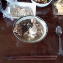 祖父母の朝食。