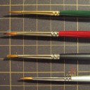 今日買ってきた筆と現在の拡張アートの活動場所