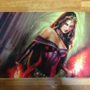 ヴェールのリリアナのプレイマットと休日のMTG三昧