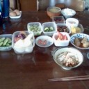 祖父母の朝食。