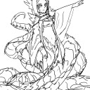 ワーム娘　下絵