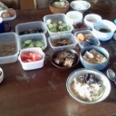 祖父母の朝食。