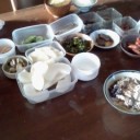 祖父母の朝食。