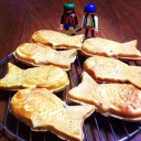 大きいプリンと小さいたい焼き