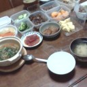 祖父母の朝食。