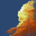 【落書き】雲（夕焼け