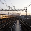 黄昏の二子橋