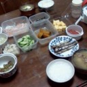 祖父母の朝食。