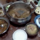 祖父母の朝食。