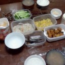 祖父母の朝食。