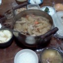 祖父母の朝食。