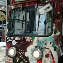 雪ミク電車・・・