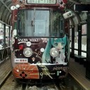 雪ミク電車・・・