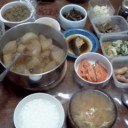 祖父母の朝食。