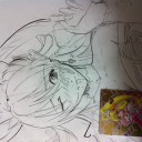 落書き、ドキドキプリキュア(￣▽￣)
