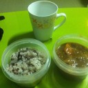 引っ越し後、初の夕飯