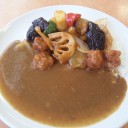 『たっぷり野菜とチキンの黒酢あんかけカレー』