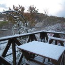 初雪です