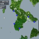 とんでも不気味な黄色い満月が地平線上に…（；￣Д￣）