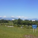 自転車通勤路上。