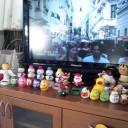 TVの前