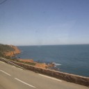 快晴の海岸線
