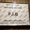 Fill in the Blanks tour@新代田FEVER