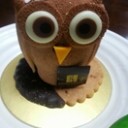フクロウのケーキ