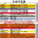 今週の大会情報　9月14日～23日