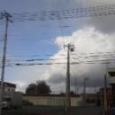 サッポロ凶風。気温８℃。雨アラレ。ヽ（・＿・；）ノ