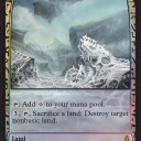 Zendikar Expeditionsの《不毛の大地》《露天鉱床》《黄塵地帯》