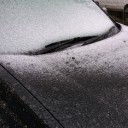 雪降っとるね。