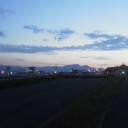 「ホワイ連れてお散歩に行かなくちゃ。」＠19時45分。